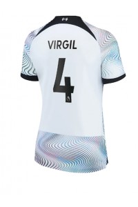 Fotbalové Dres Liverpool Virgil van Dijk #4 Dámské Venkovní Oblečení 2022-23 Krátký Rukáv